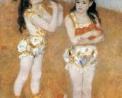 皮埃尔 奥古斯特 雷诺阿 : Acrobats at the Cirque Fernando (Francisca and Angelina Wartenberg)